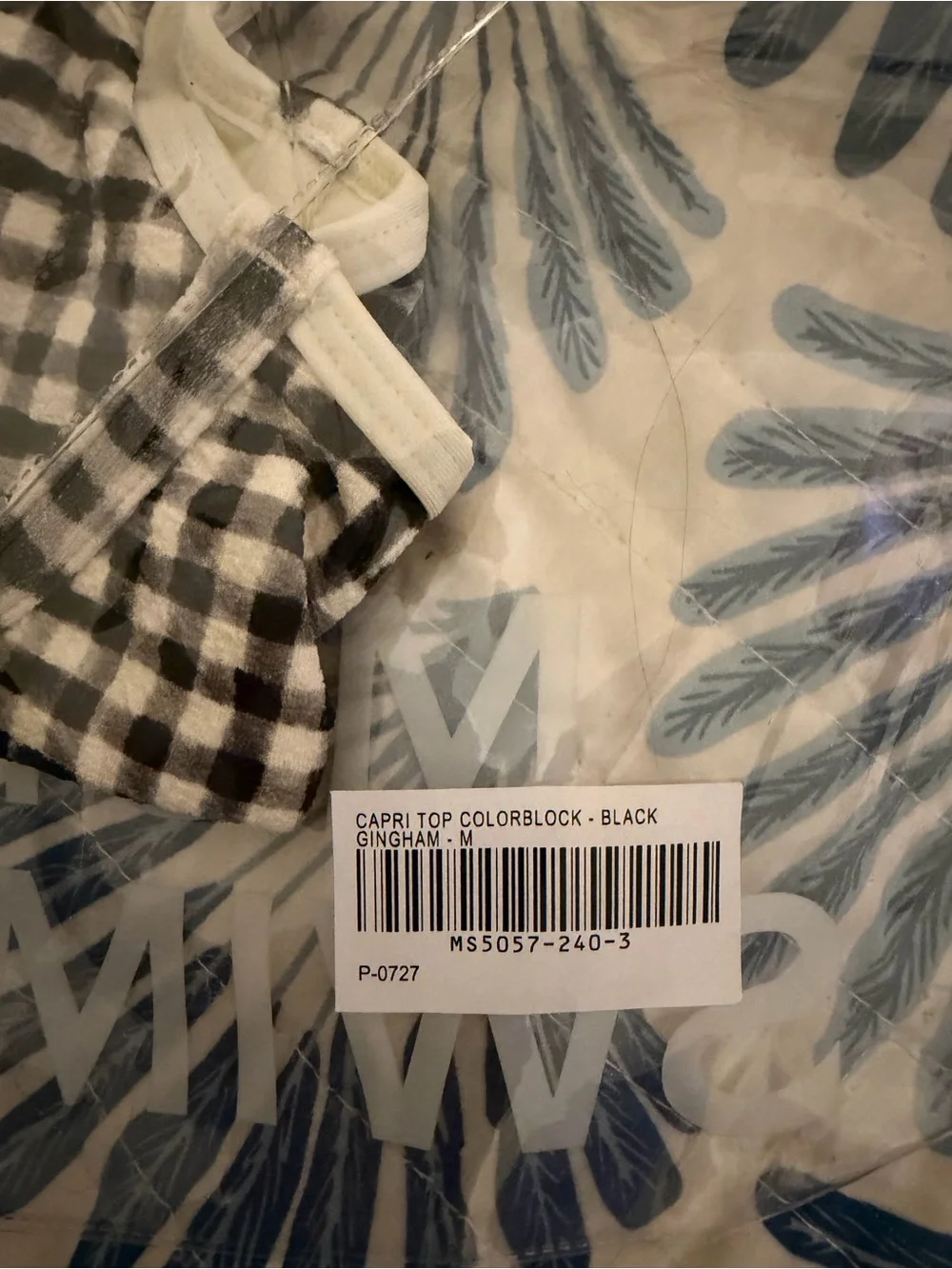 Monday Swimwear Capri Gingham Bikini Top